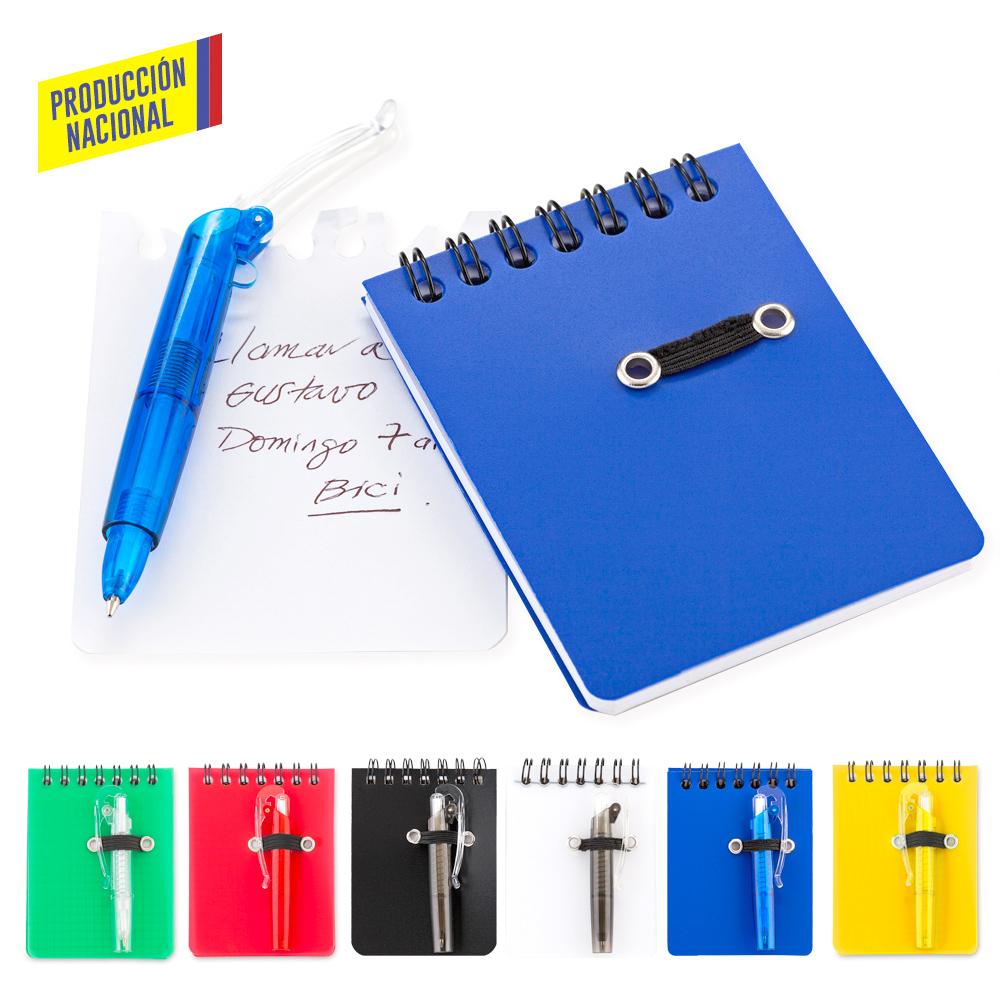 Mini libreta duo - produccion nacional (ver ref bolian) produccion nacional Transparente - Bol. Gris front
