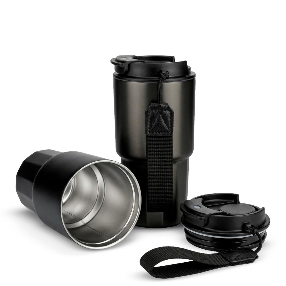 Mug metálico dewar 400 ml nuevo Gris Oscuro front