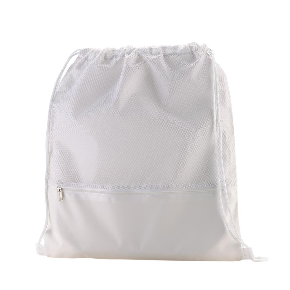 Sporty bag con malla Azul oscuro miniatura 6