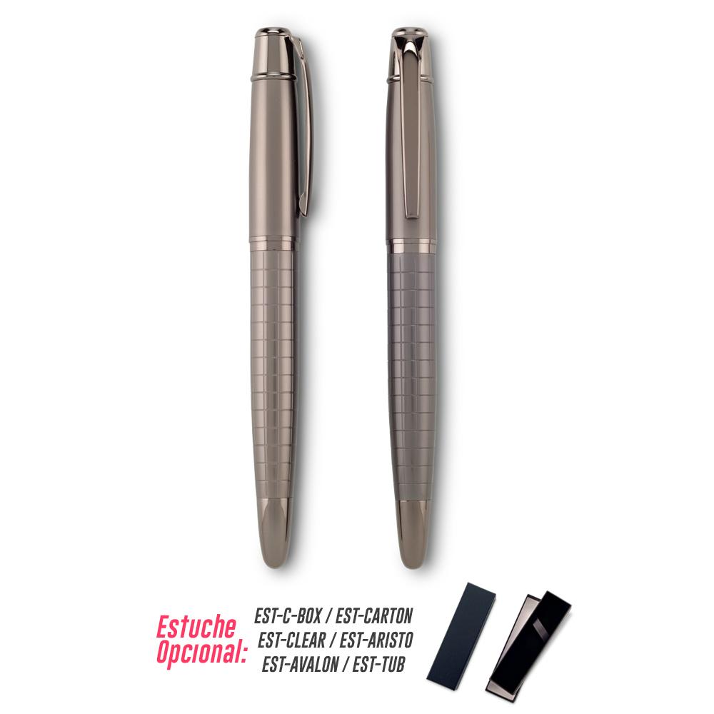 Bolígrafo oswin roller Gris front