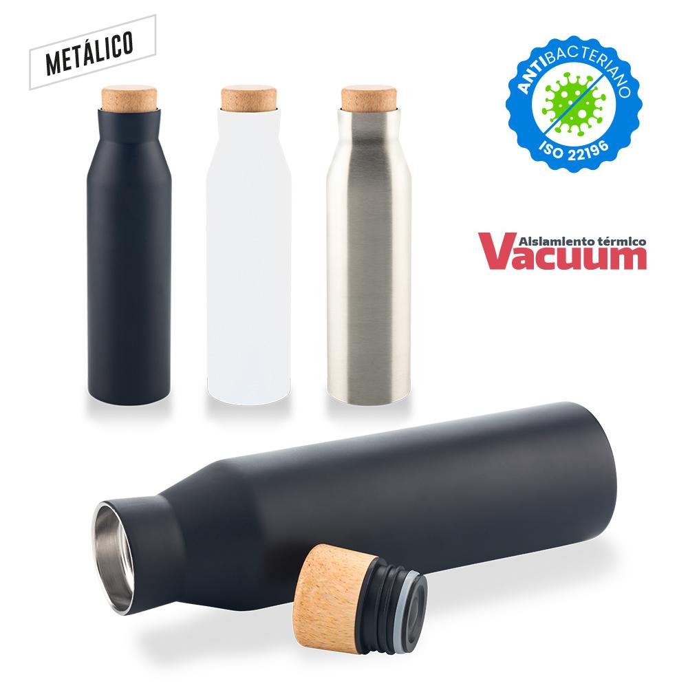 Botilito metalico shelby 600ml Blanco front