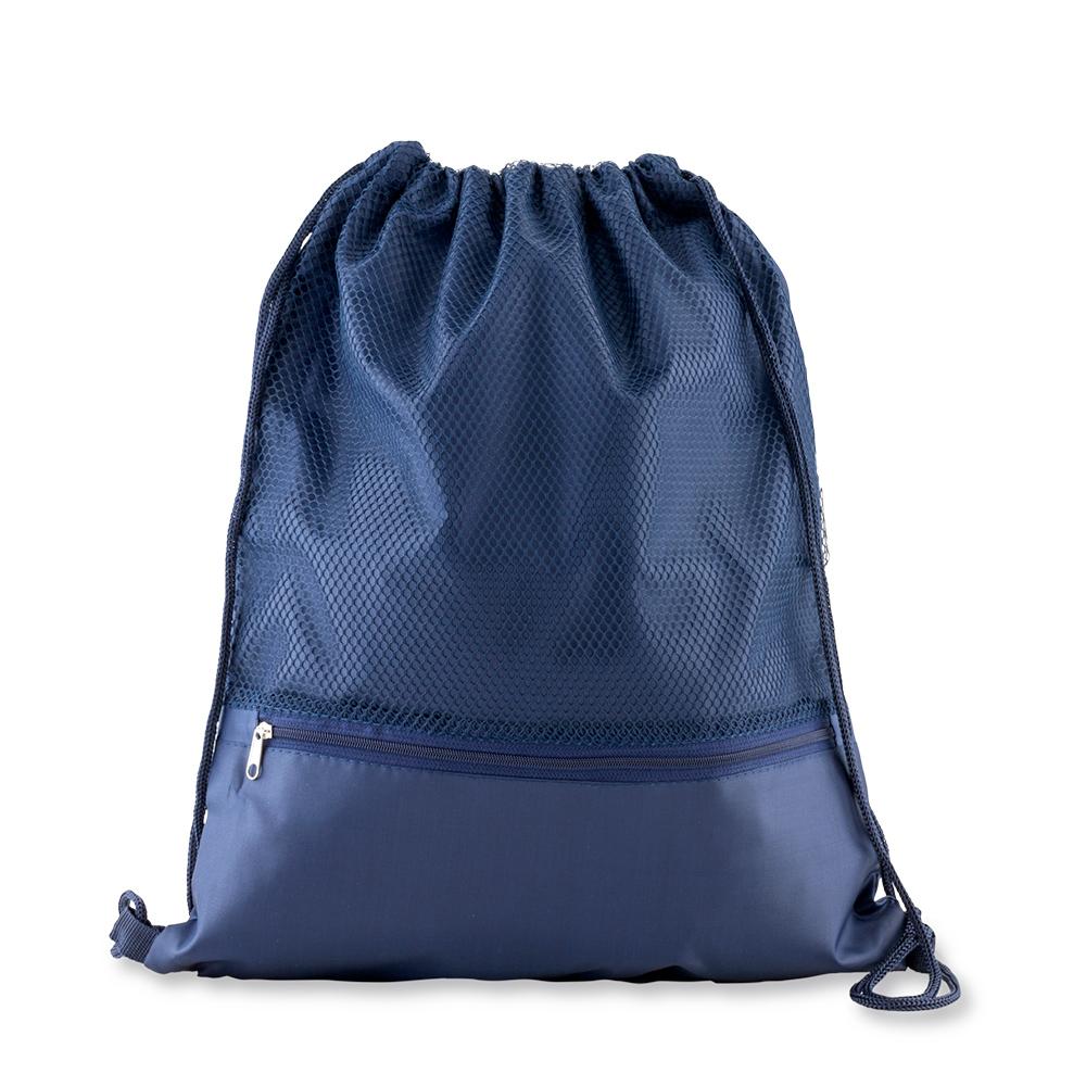 Sporty bag con malla Azul oscuro miniatura 4
