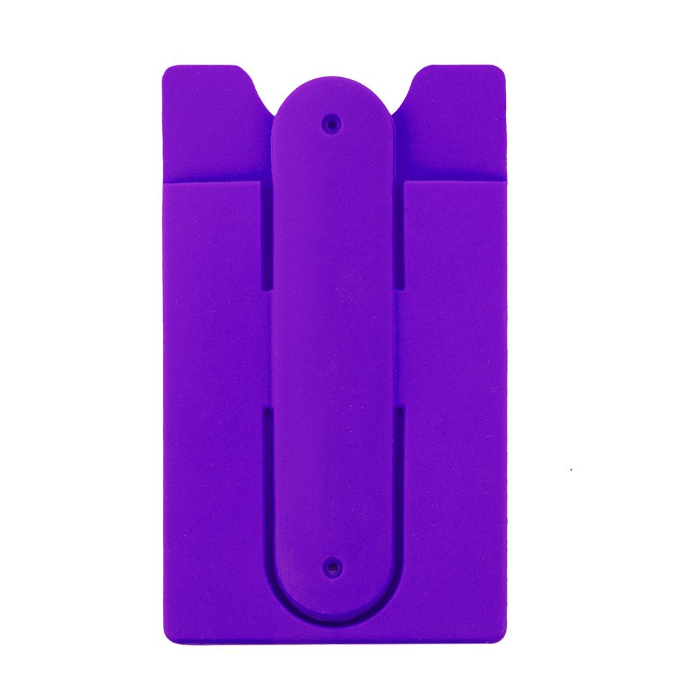 Portatarjetas en silicona con soporte Azul Royal miniatura 8