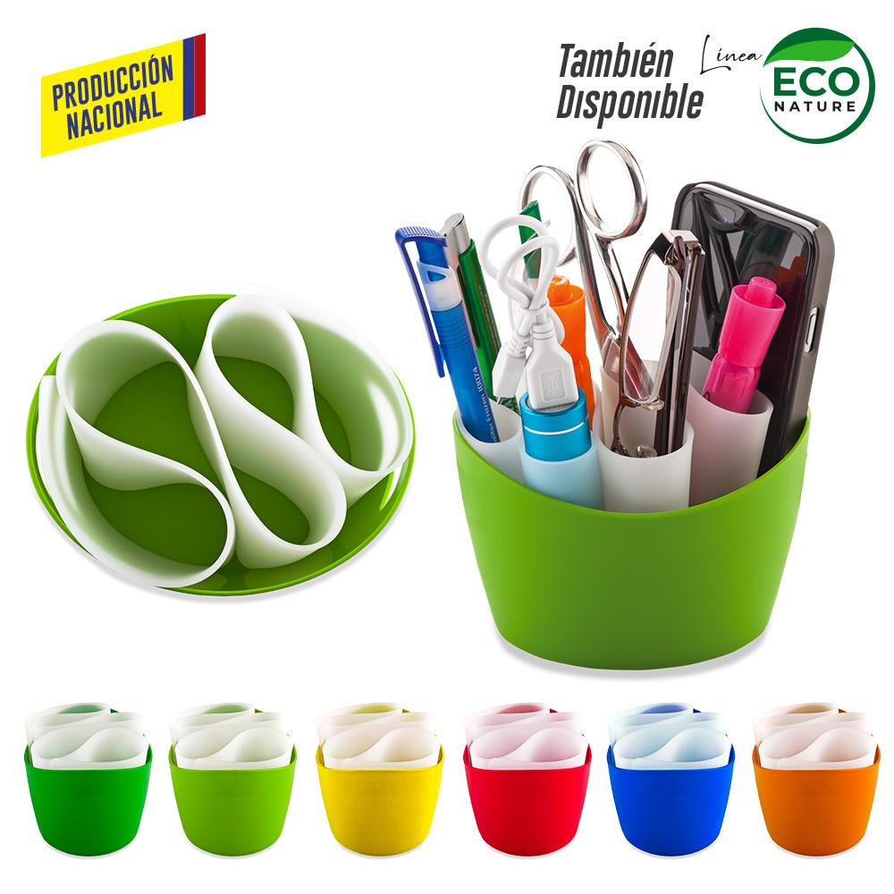 Organizador de escritorio harmony - produccion nacional produccion nacional .Silicona Blanco front