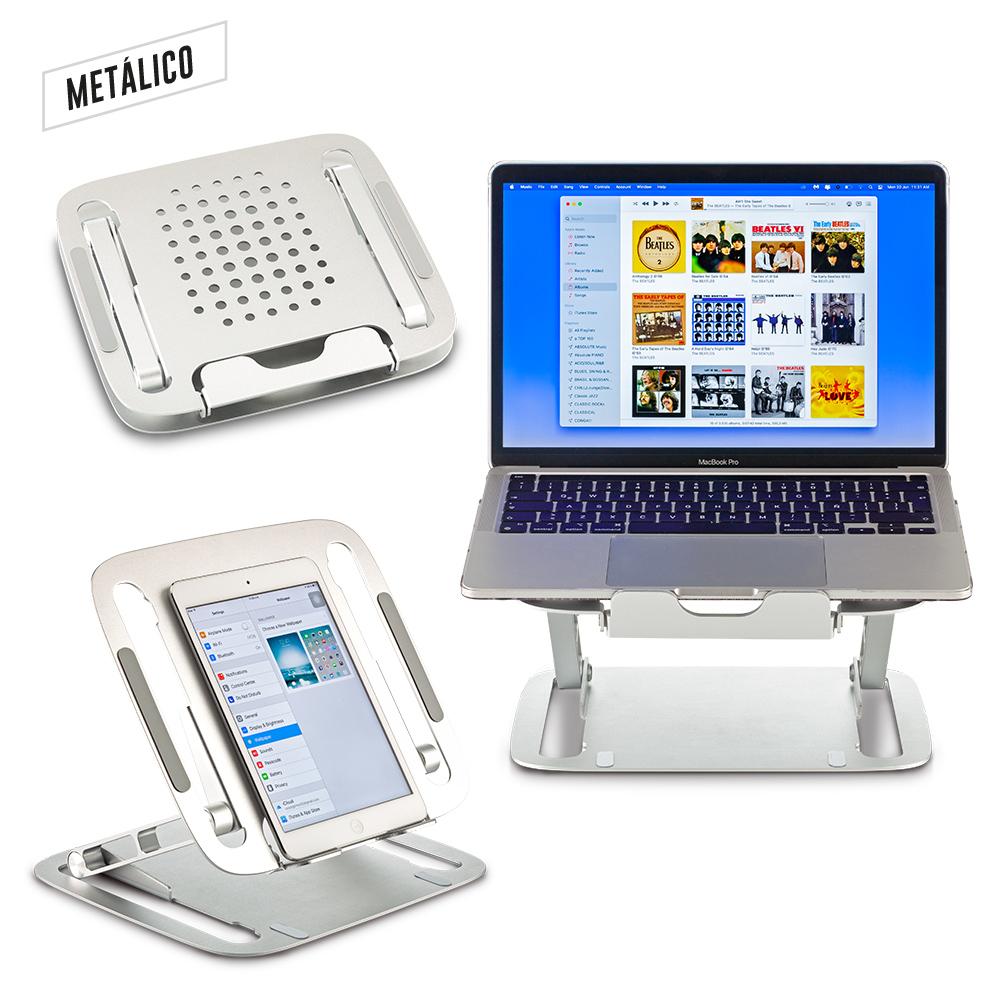 Soporte metalico premium Silver front