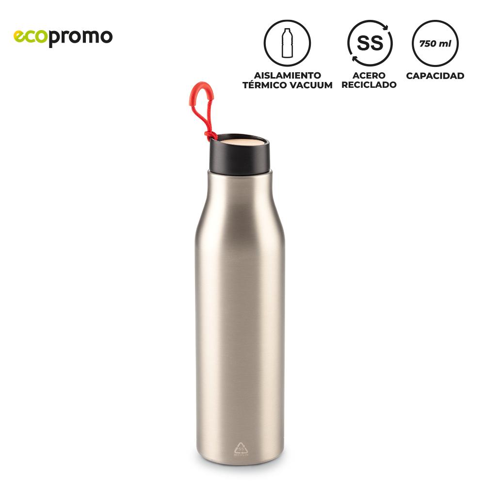 Botilito metálico plugsy 750 ml Botella Silver miniatura 3
