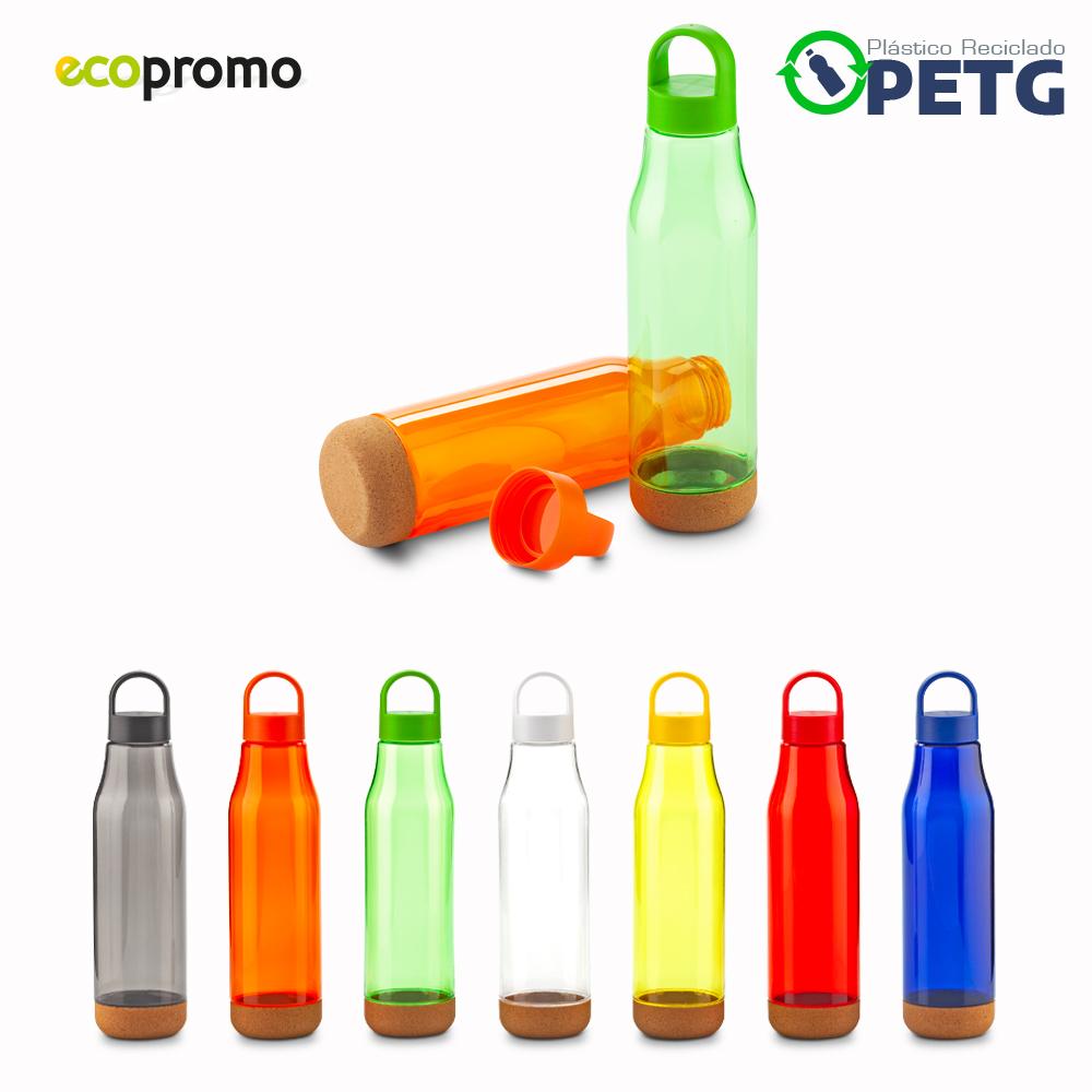 Botilito plástico clemen rpet 600ml - oferta oferta Verde front