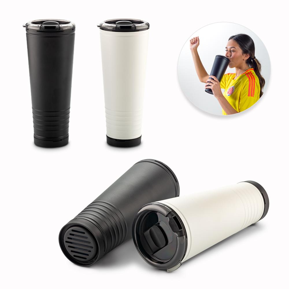 Mug plástico cornet 650ml Negro front