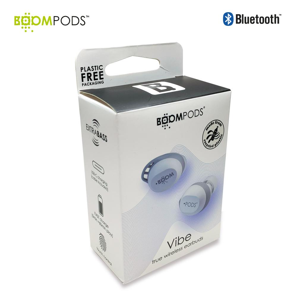Audífonos bluetooth vibe boompods Blanco miniatura 5