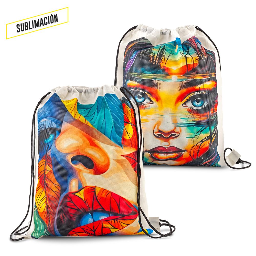 Sporty bag en cambrel ewok sublimación 80gr Blanco miniatura 4