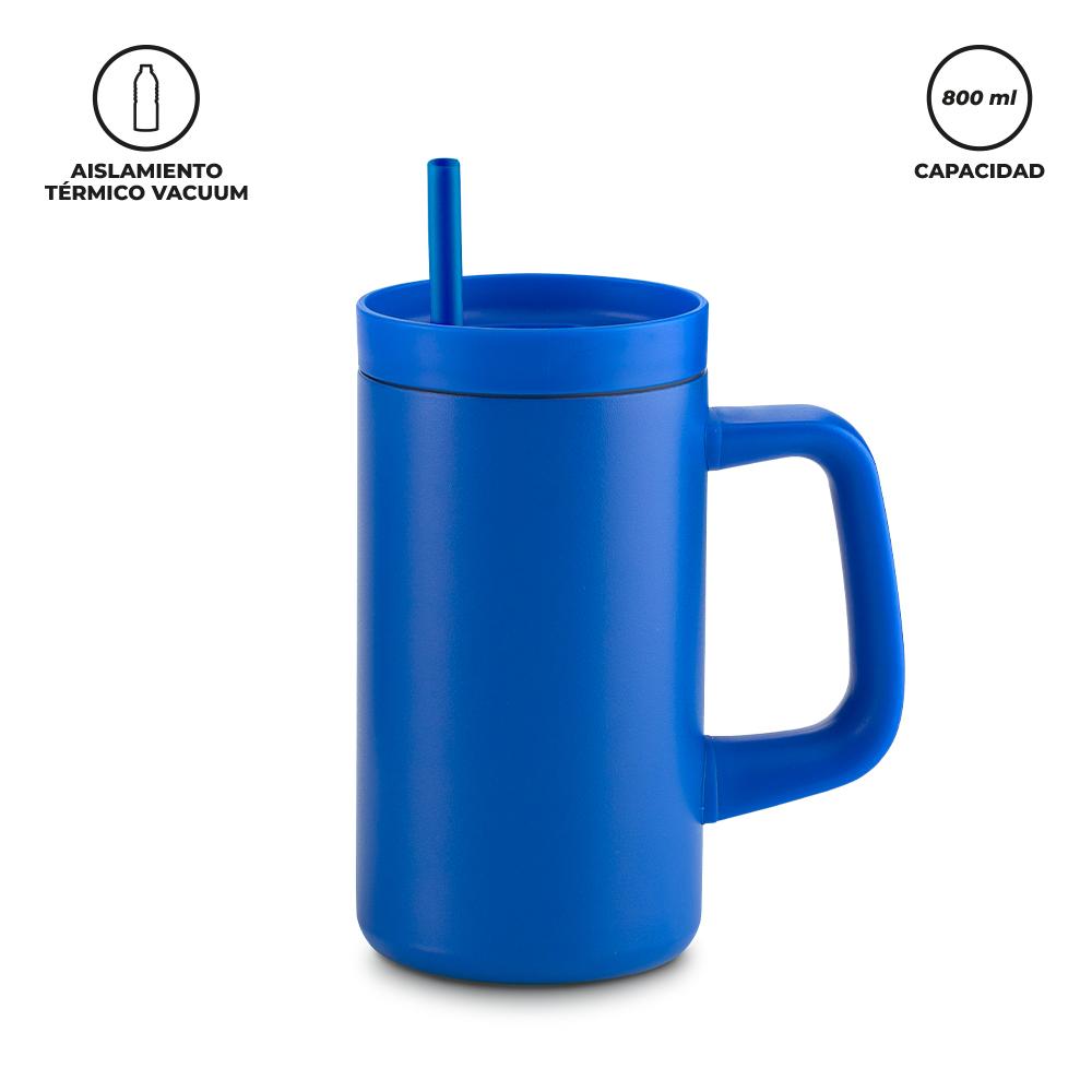 Mug metálico micron 800 ml Blanco miniatura 4