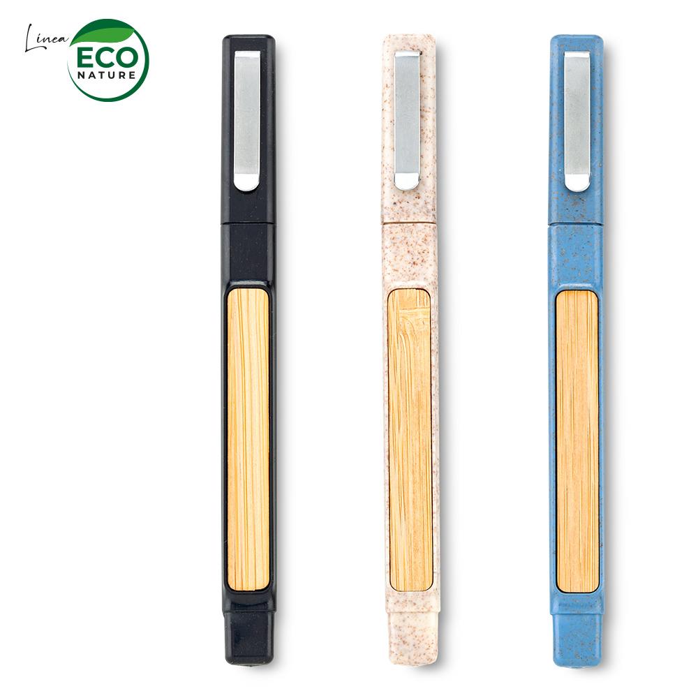 Boligrafo deluxe eco oferta oferta Azul front
