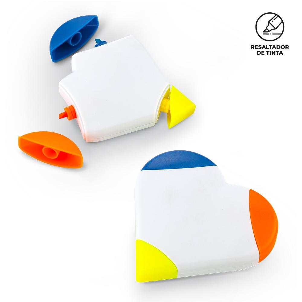 Set de resaltadores heart Blanco front