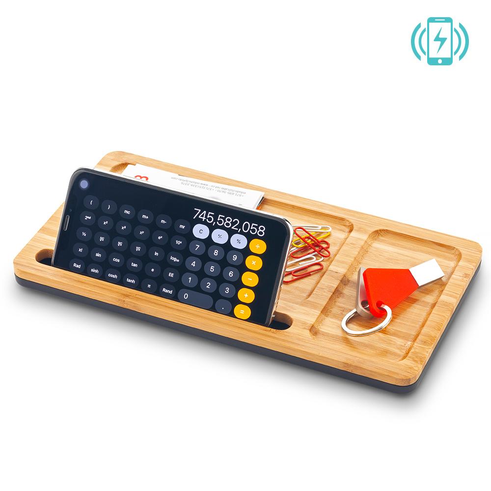 Organizador de escritorio bamboo con cargador oferta oferta Bamboo miniatura 3