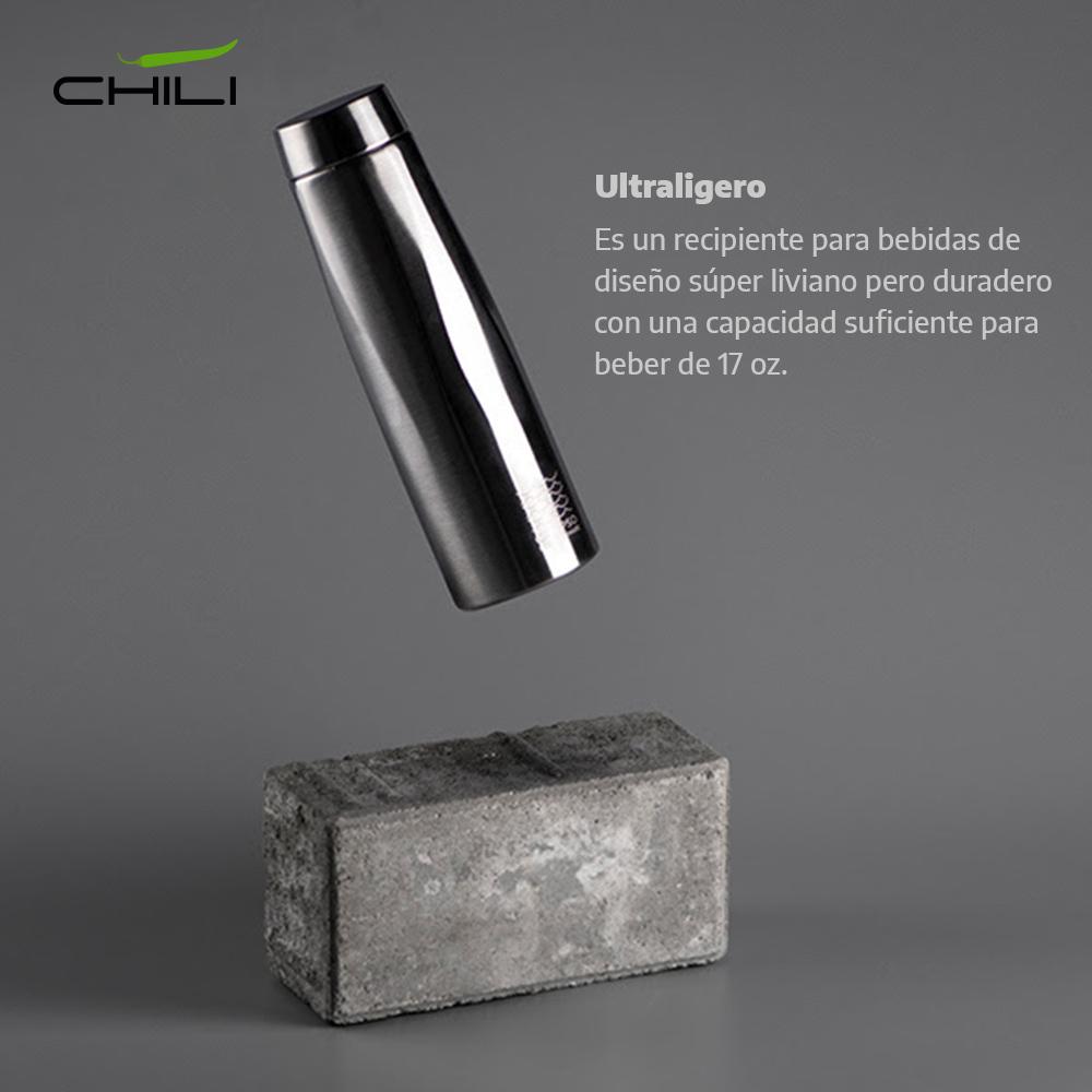Termo metalico calypso chili 500ml Gris oscuro miniatura 4