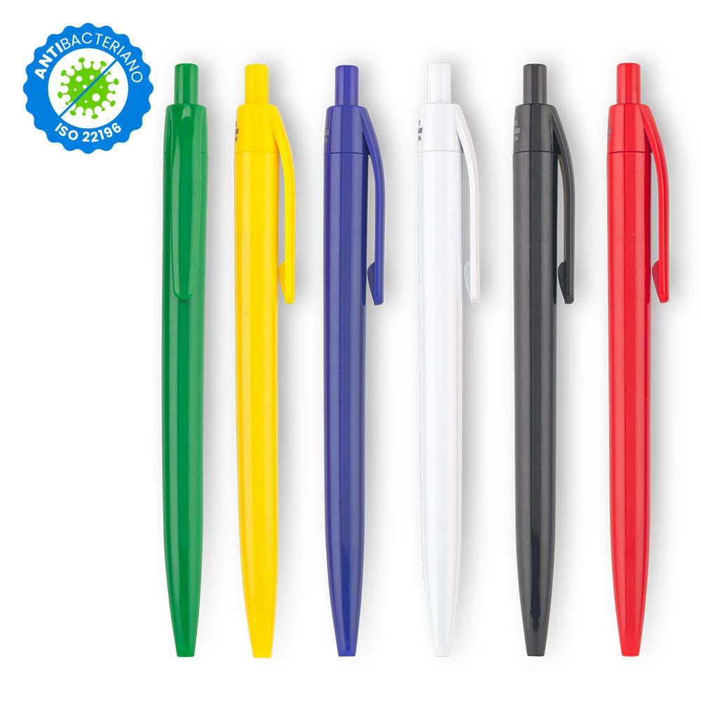 Boligrafo vinnie antibacteriano Amarillo front