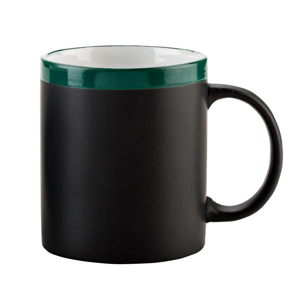 Mug ceramica tablero 11oz con tiza Negro-rojo miniatura 6