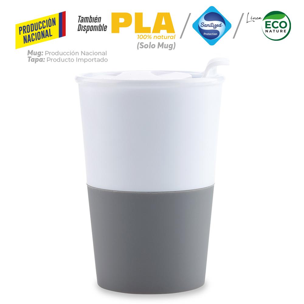 Mug plastico osiris 360ml - produccion nacional produccion nacional .Vaso Blanco prod nacional miniatura 5
