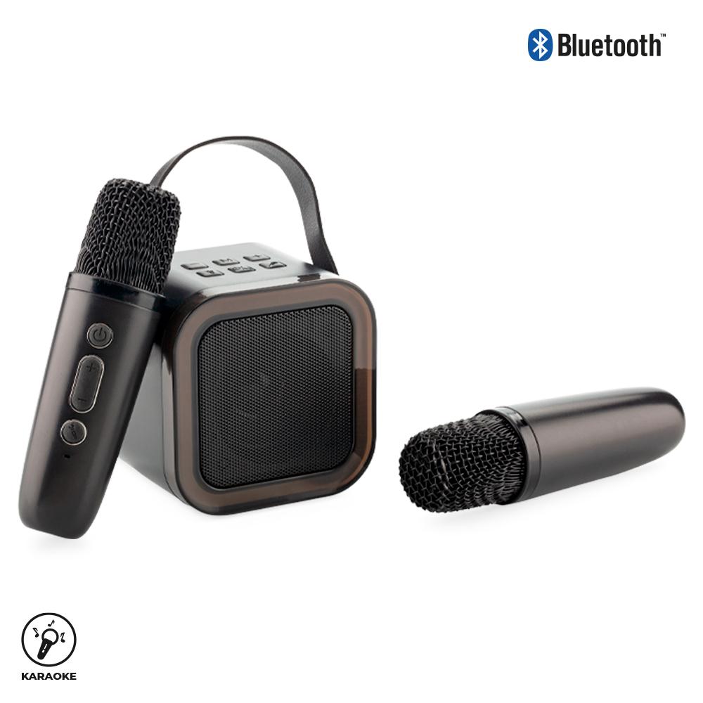 Speaker bluetooth twin karaoke Negro miniatura 3