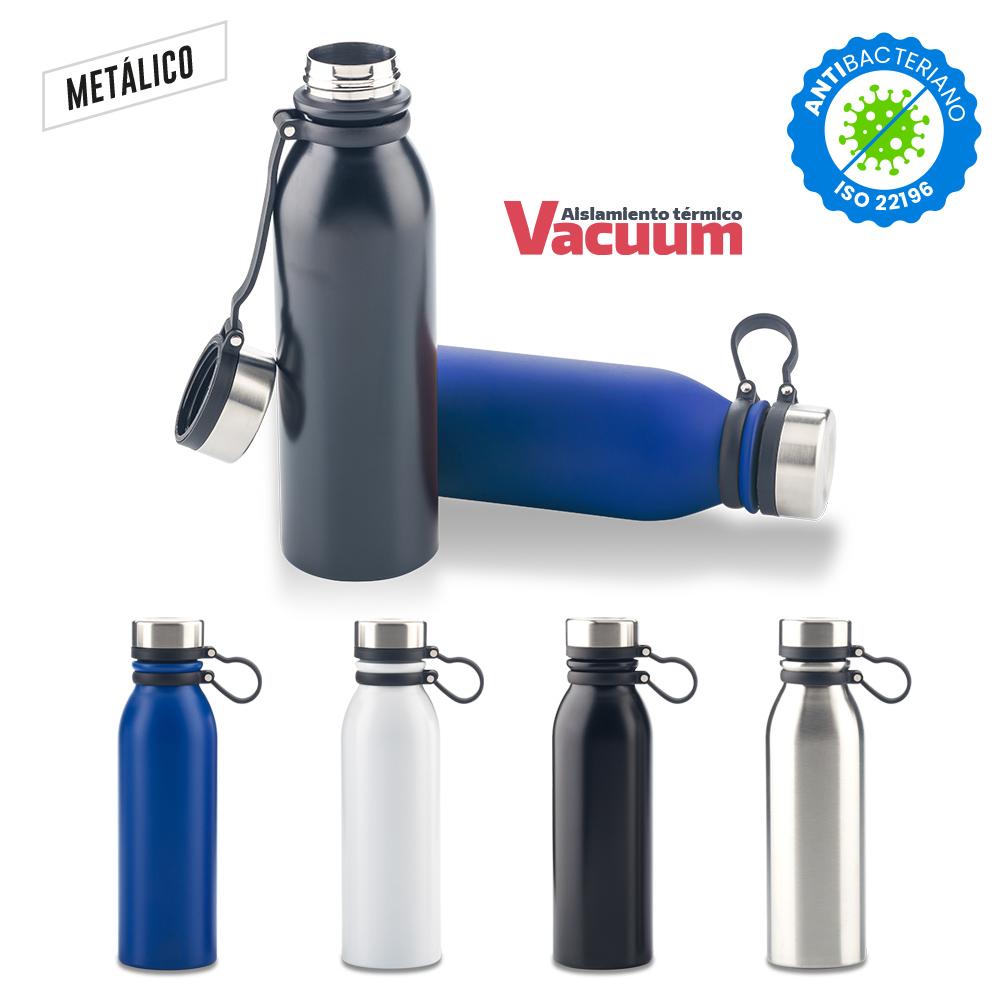 Botilito metalico vortex 600ml Azul front