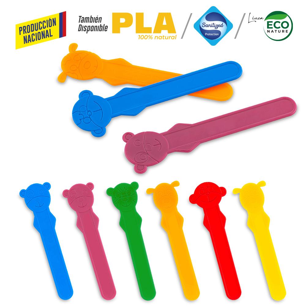 Bajalenguas plastico- produccion nacional produccion nacional Azul miniatura 2