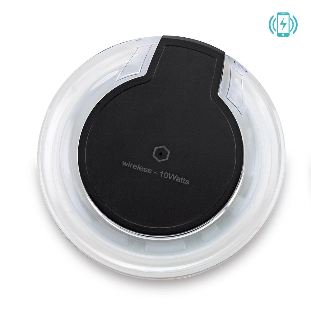Cargador inalambrico para moviles flat 10w Blanco miniatura 3