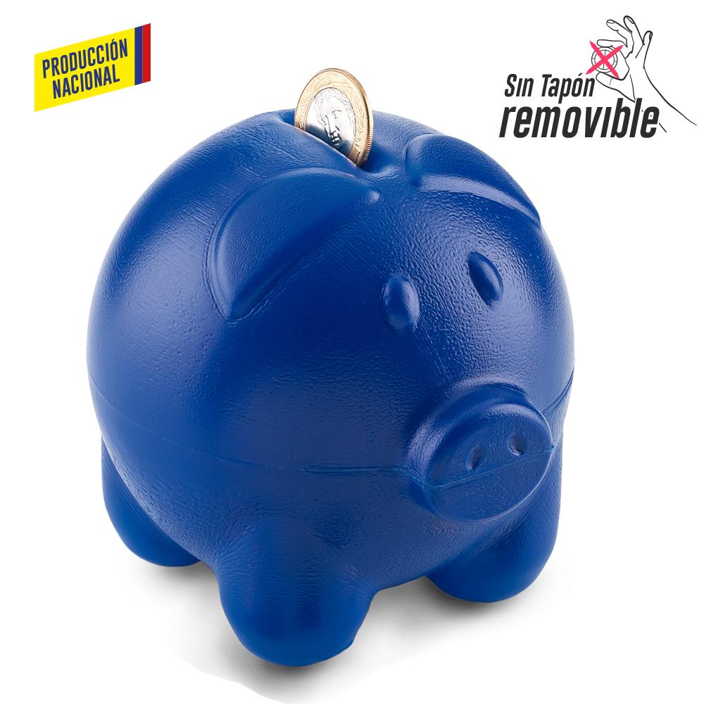 Alcancia cerdito - produccion nacional produccion nacional Azul miniatura 4