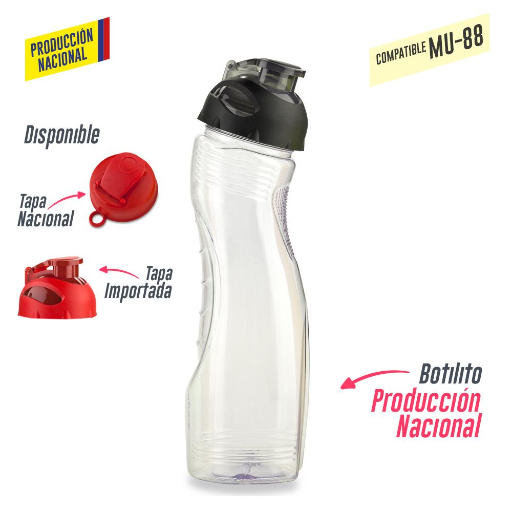 Botilito saturno pvc 900ml - produccion nacional (ver mu-35 - tapa pesta) produccion nacional Rojo para tapa pestaña miniatura 8