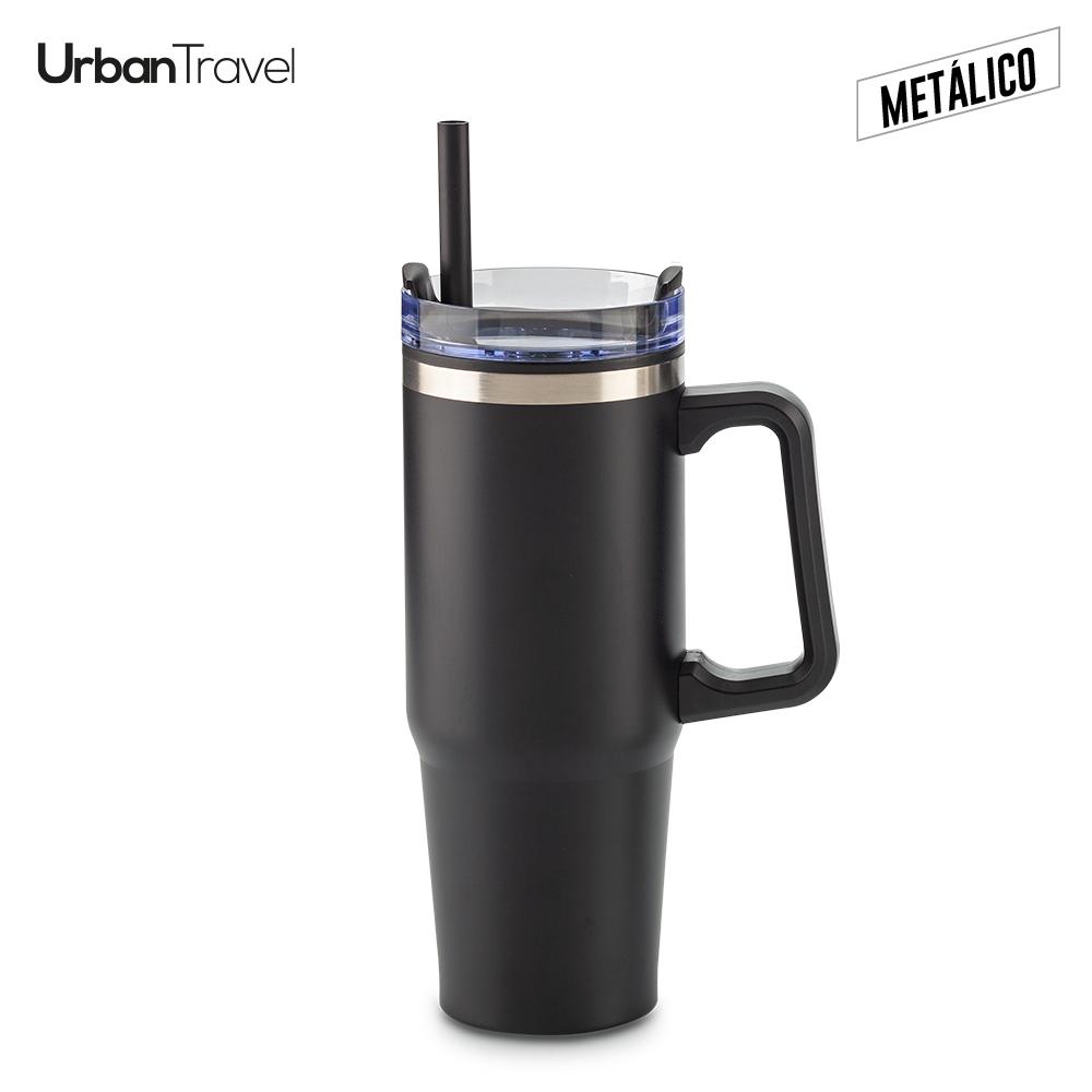 Mug metálico y plástico chester urban travel 900ml Silver miniatura 5