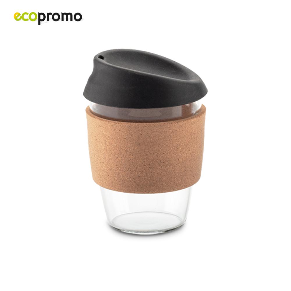 Taza en vidrio cork 350ml Blanco miniatura 4