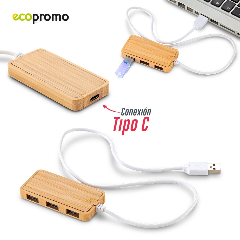 Puerto usb bamboo spirit Bambú front