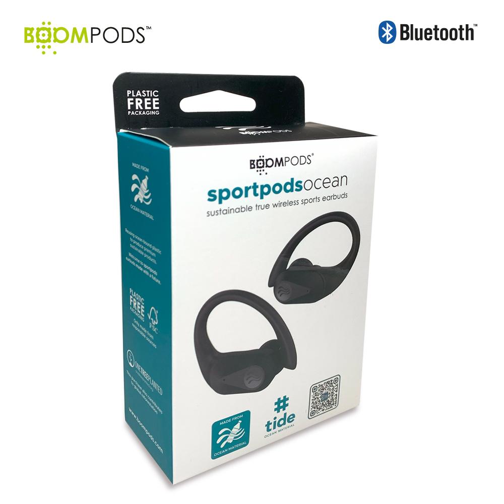 Audífonos bluetooth sportpods boompods Negro miniatura 8