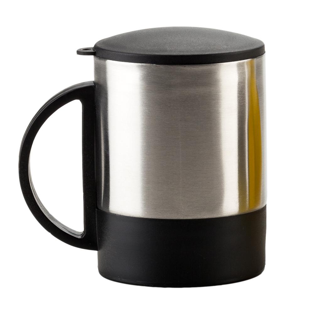 Minimug en acero con tapa - 180ml Silver-negro miniatura 7