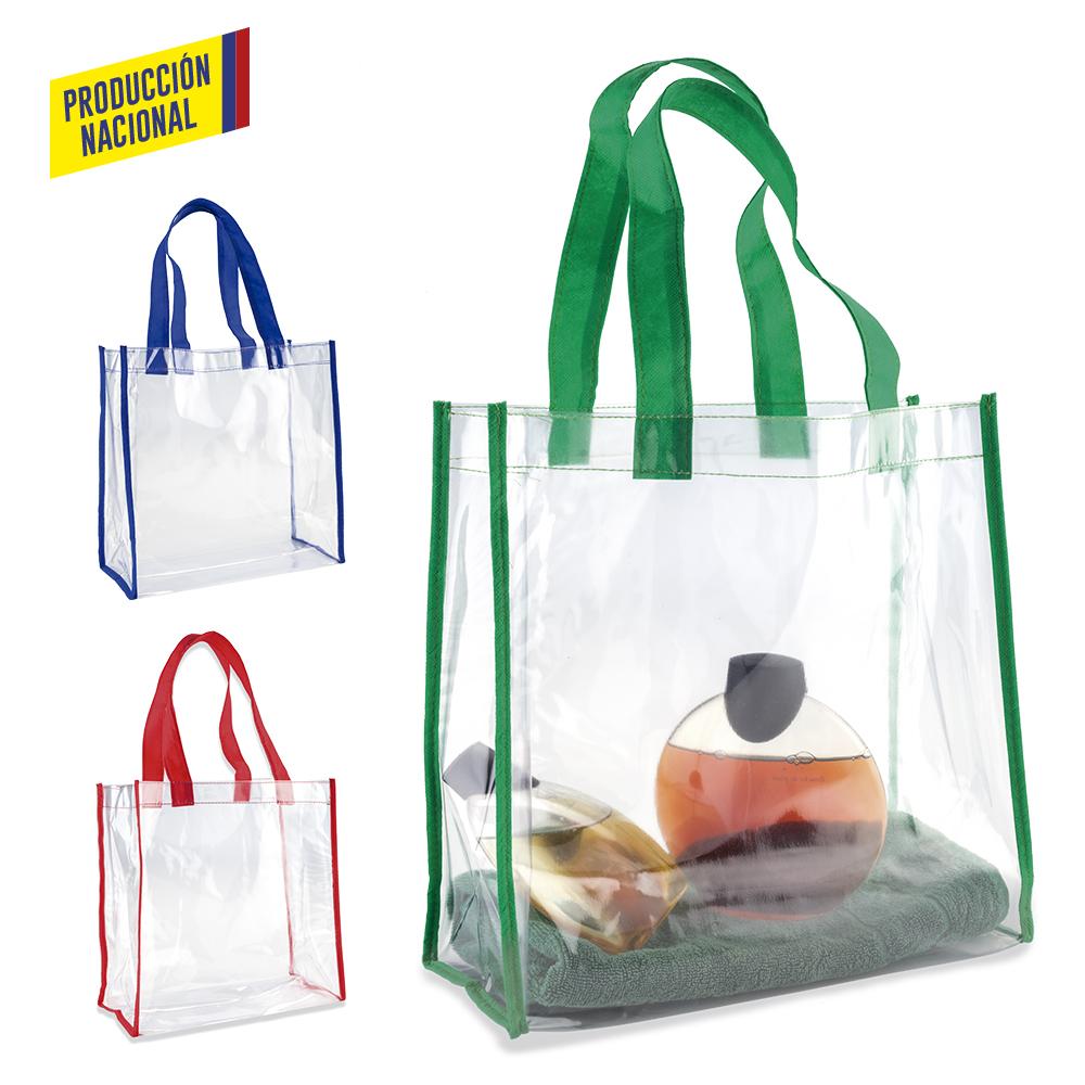 Bolsa clear zuzy con ribete - produccion nacional produccion nacional Verde miniatura 2