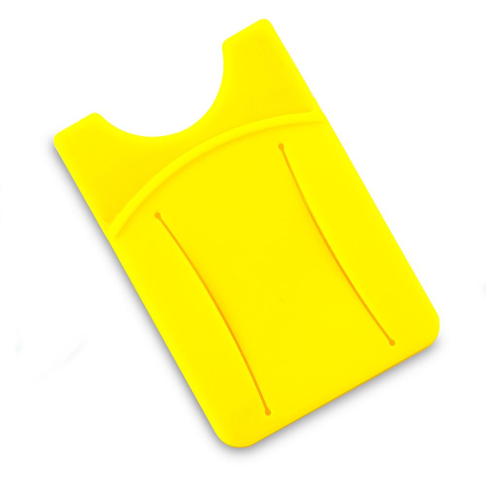Portatarjetas con organizador de cables Amarillo miniatura 3