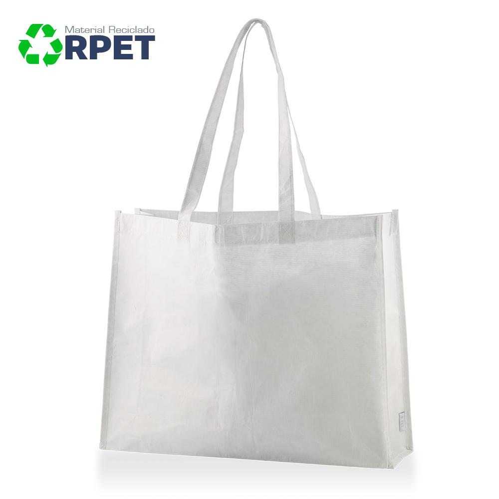 Bolsa ecologica laminada en rpet Azul Royal miniatura 5