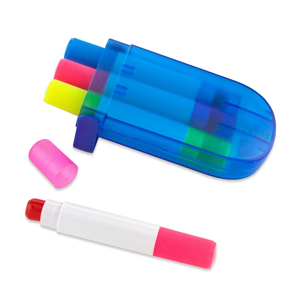 Estuche para resaltador magico mega Azul Transparente miniatura 3