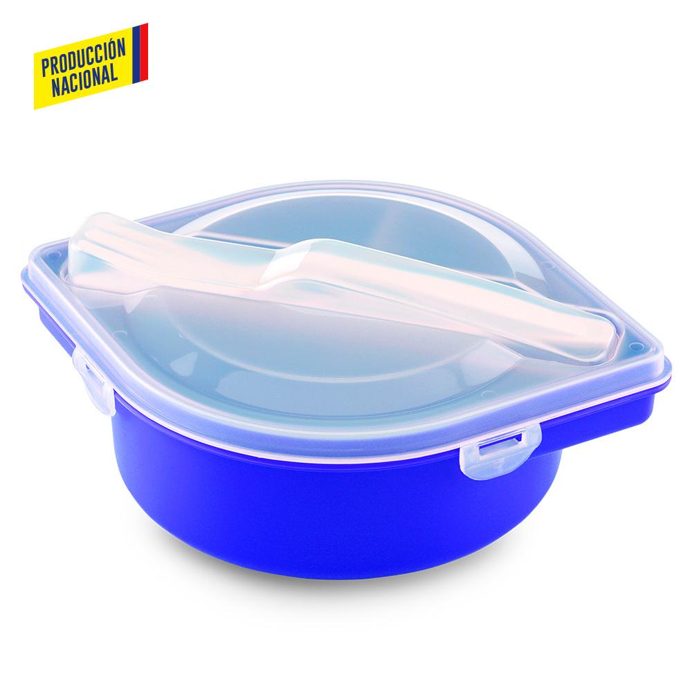Portacomidas con cubiertos jakarta - produccion nacional produccion nacional Azul miniatura 6