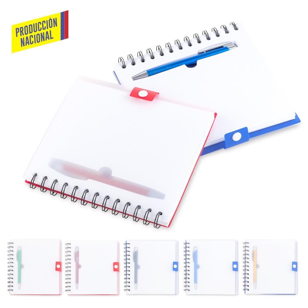 Libreta con boligrafo kadens - produccion nacional produccion nacional Amarillo front
