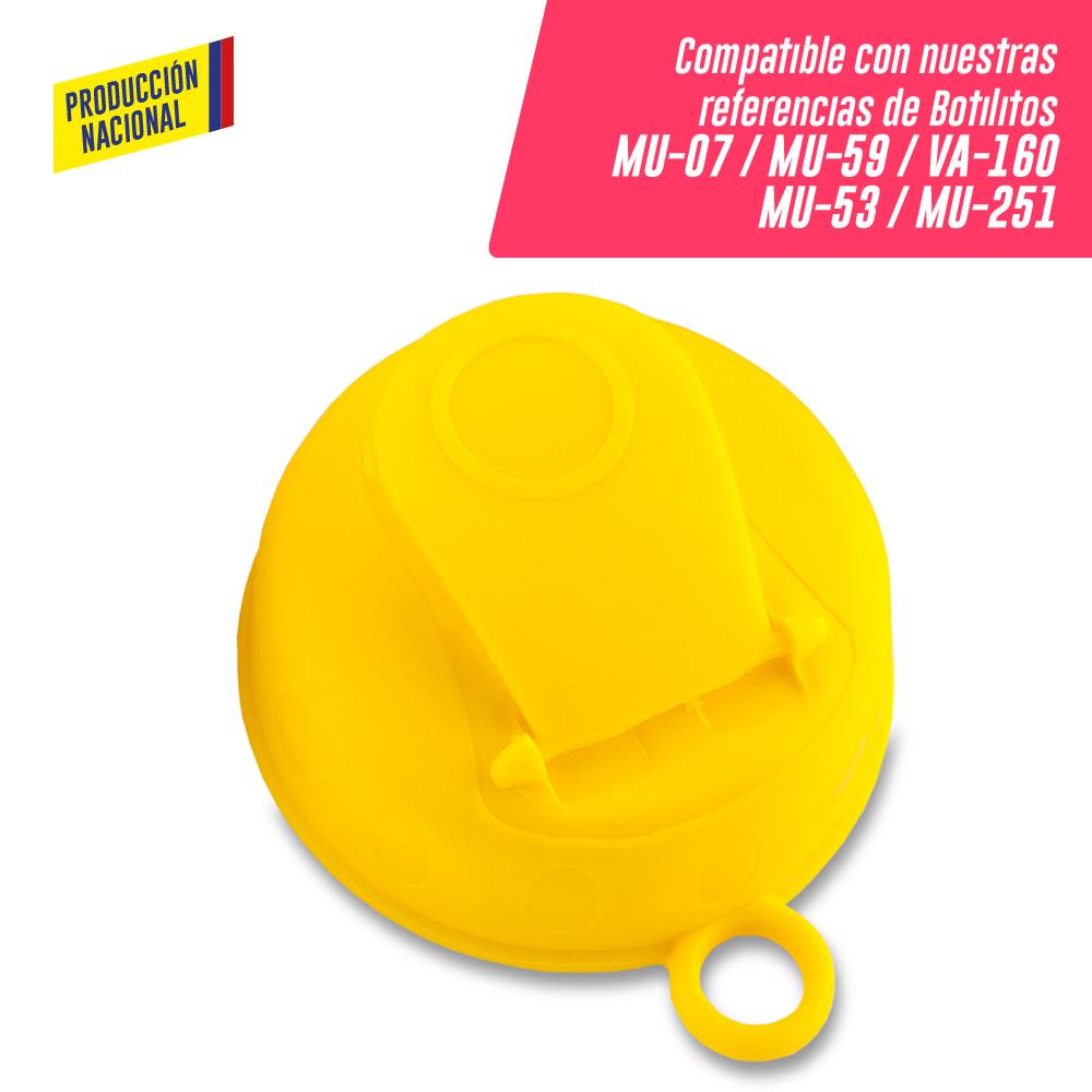 Tapa pestaña para botilito mu-07 - mu-59 produccion nacional Blanca miniatura 3