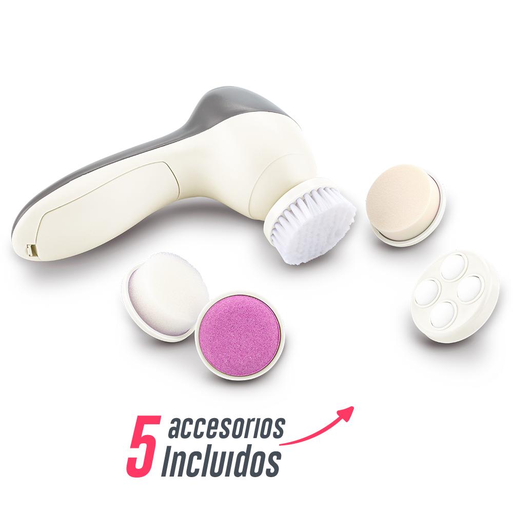 Masajeador face Gris - 5 accesorios front
