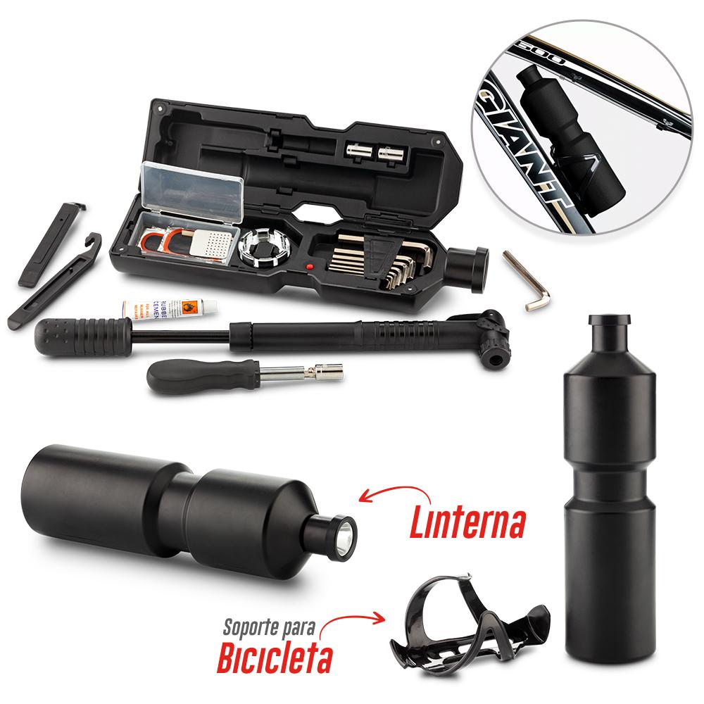Set de herramientas bottle bike Negro front