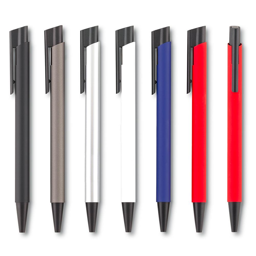 Boligrafo summit metal Gris front