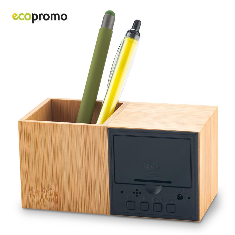 Reloj con portaboligrafo bamboo Bamboo miniatura 5