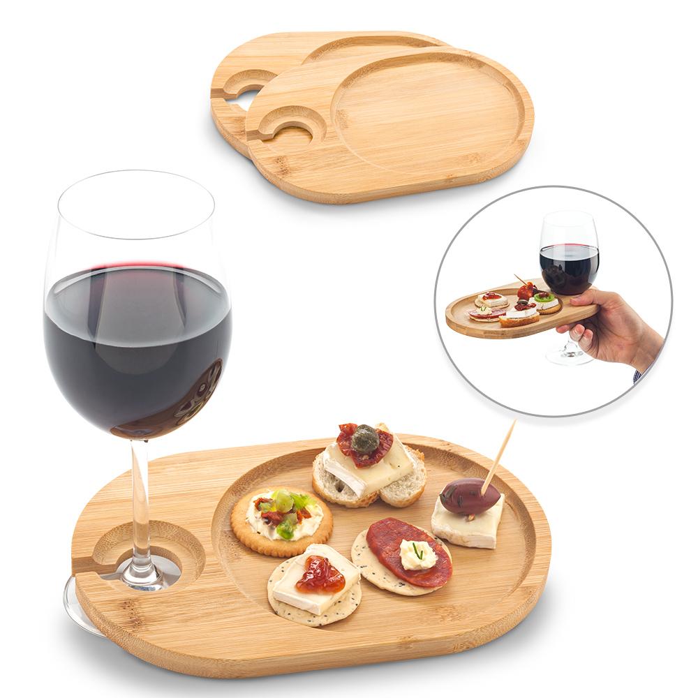 Set de tablas wine snack Bamboo front