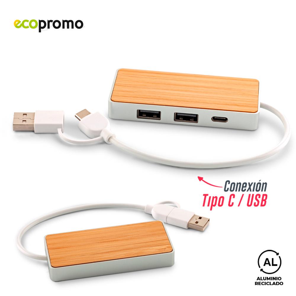 Puerto usb dante eco Bambú front