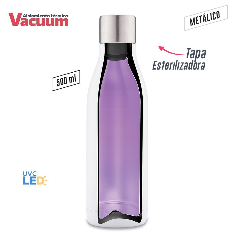 Botilito metalico uv-c clean 500ml Blanco miniatura 5