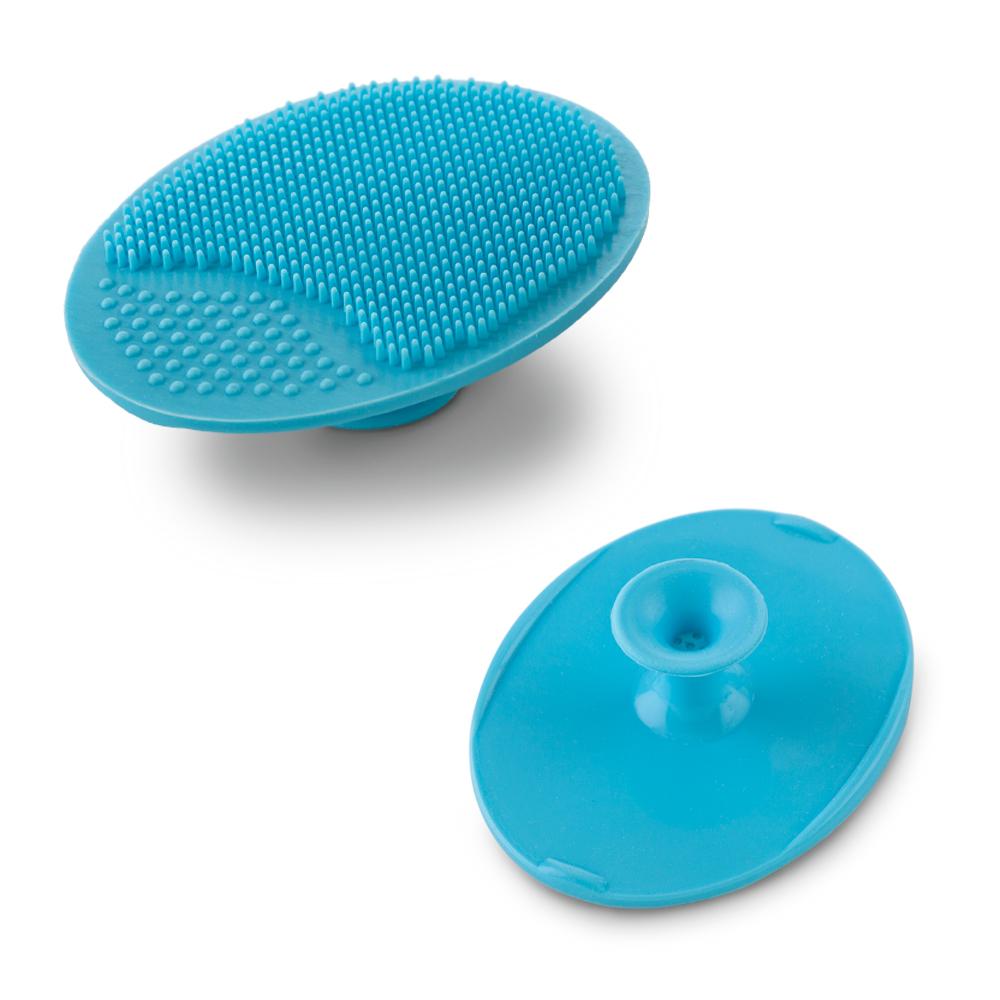 Mini cepillo en silicona tropic Azul miniatura 4