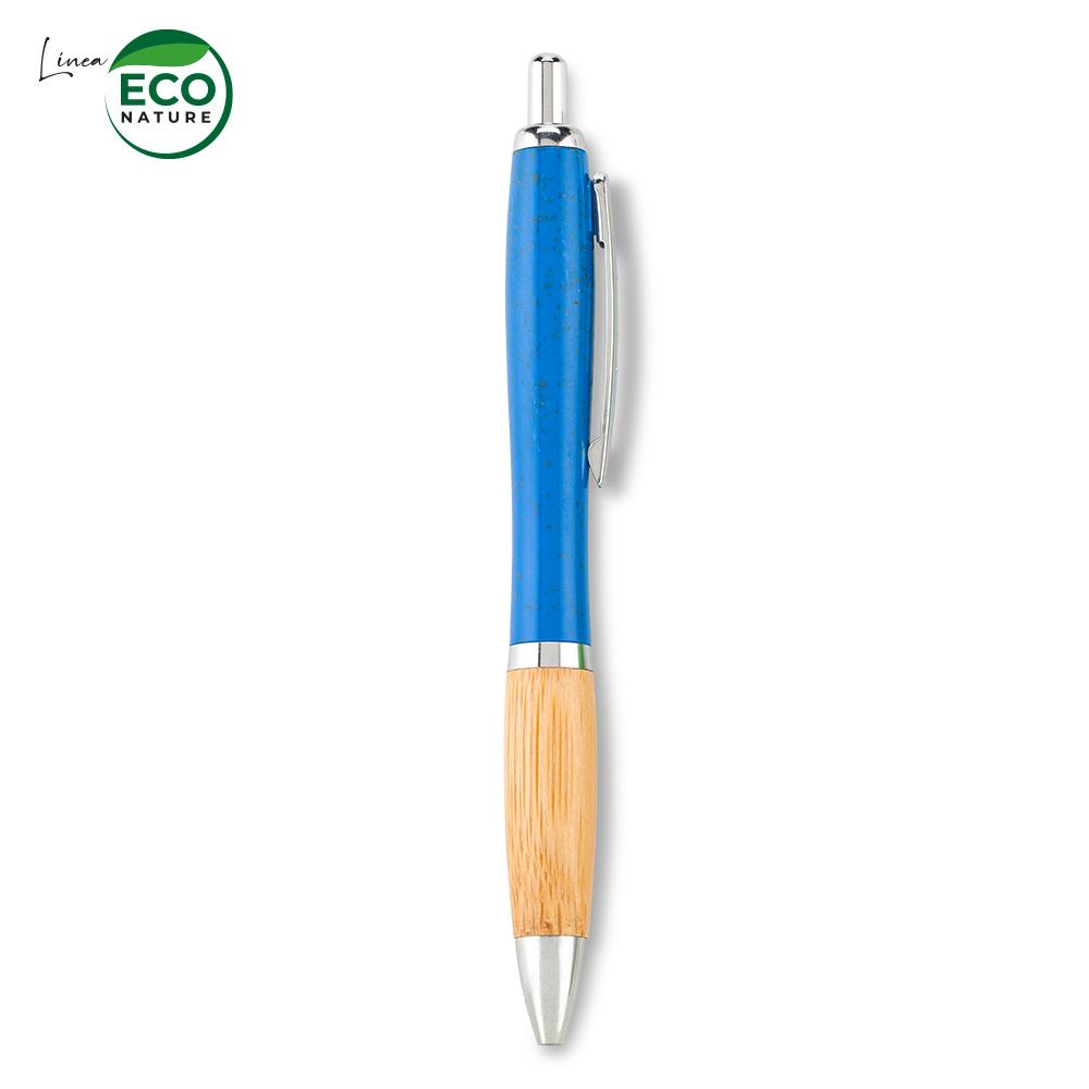 Boligrafo ventura eco bamboo Azul miniatura 3
