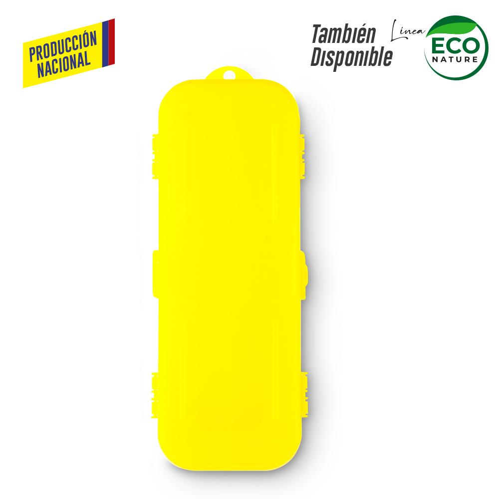 Estuche plastico de tres cuerpos - produccion nacional produccion nacional Amarillo miniatura 3